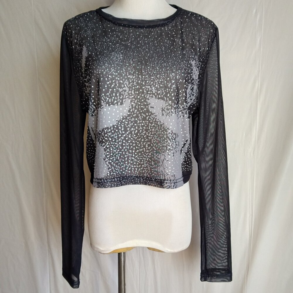 🥰❤️NEW LISTING ❤️🥰 Generation K Sheer Black Crop Top